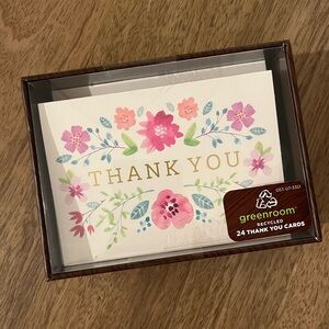 NWT Blank Floral Thank You Cards w/Envelopes